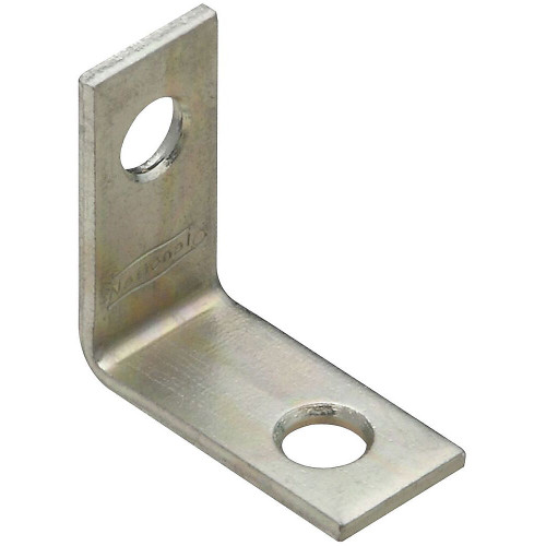 National  N113-050  Corner Brace 1" x 1/2" - Zinc Plated - 4 per Package (V115) Image 0 National  N113-050  Corner Brace 1" x 1/2" - Zinc Plated - 4 per Package (V115) Image 0