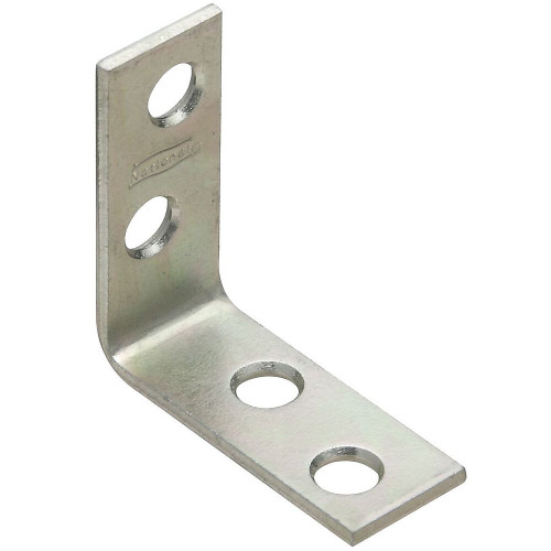 National N113-134  Corner Brace 1-1/2" x 5/8" - Zinc Plated - 4 per Package (V115) Image 0