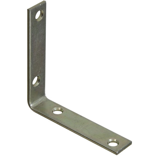 National  N113-399  Corner Brace 3-1/2" x 3/4" - Zinc Plated - 4 per Package (V115) Image 0