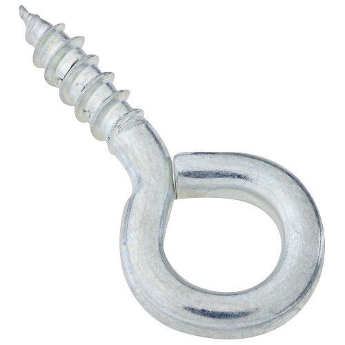 National N118-828  #106 Medium Screw Eyes 1-25/32" - Zinc Plated - 5 per Package (V2012) Image 0