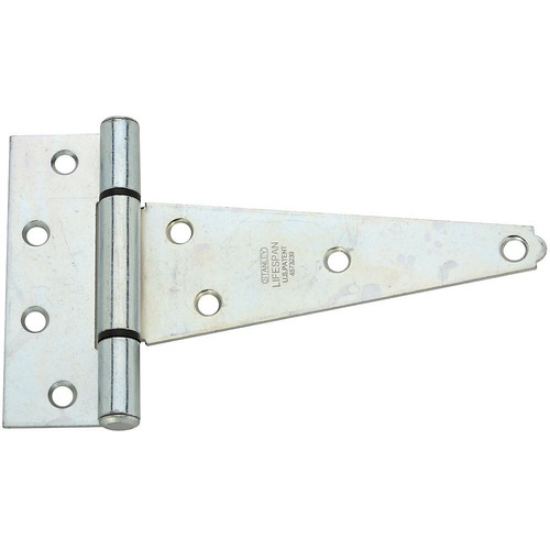 National N129-171  Extra Heavy Duty 6" T-Hinge - Zinc Plated (286BC) Image 0