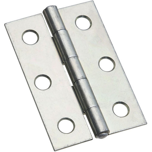 National N146-258  Non-Removable 2-1/2" Pin Hinge - Zinc Plated - 2 per Package (V518) Image 0