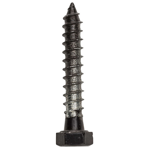 National N179-158  Hex Head Lag Bolt 1/4" x 1-1/2" - Black - 4 per Package (V1863) Image 0