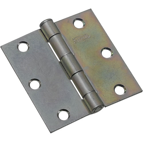 National N195-651  Removable Pin 3" Broad Hinge - Zinc Plated - 2 per Package (V504) Image 0