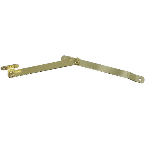National  N208-611  Folding Lid Support - Brass (V1890L) Image 0 National  N208-611  Folding Lid Support - Brass (V1890L) Image 0