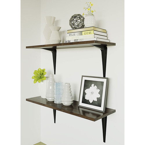 National N218-911  Utility  5" x 6" Shelf Bracket - Black (211BC)  Image 1