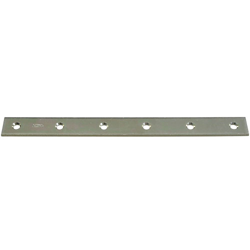 National N220-335  Mending Brace 12" x 1-1/8" - Zinc Plated (118BC) Image 0