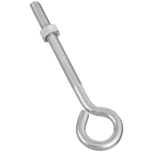 National N221-234  5/16" x 5" Eye Bolt With Nut - Zinc Plated Image 0