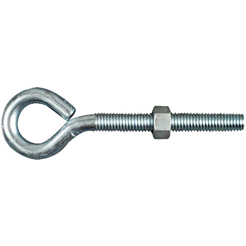 National N221-317  1/2" x 6" Eye Bolt with Nut - Zinc Plated Image 0