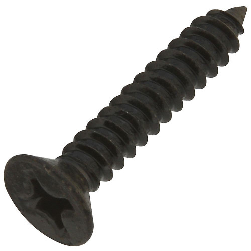 National  N224-386  #12 x 1-1/4" Wood Screw - Black - 18 per Package (V286S) Image 0 National  N224-386  #12 x 1-1/4" Wood Screw - Black - 18 per Package (V286S) Image 0