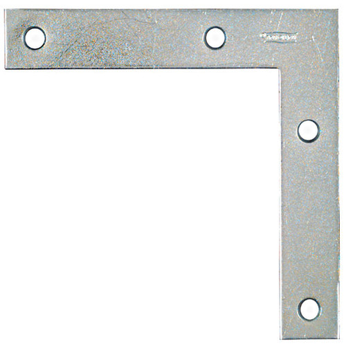 National N234-955  5" Flat Corner Brace - Zinc Plated Image 0