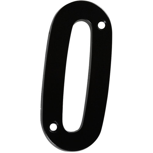 National N238-626  4" House Number #0 - Black (V871) Image 0