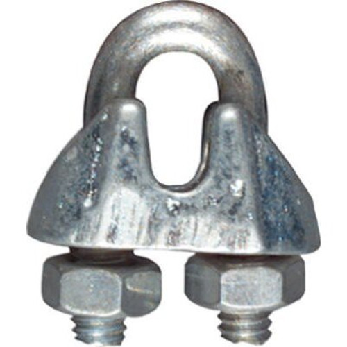 National  N248-260  1/16" Wire Cable Clamp - Zinc Plated Image 1 National  N248-260  1/16" Wire Cable Clamp - Zinc Plated Image 1