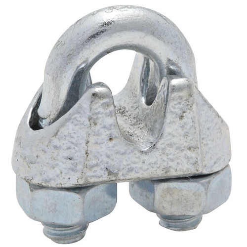 National N248-286  3/16" Wire Cable Clamp - Zinc Plated Image 0
