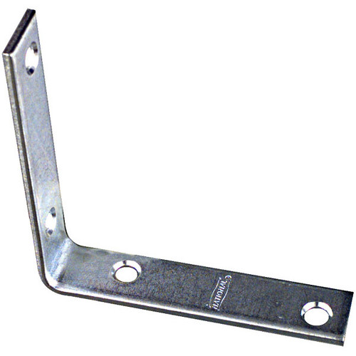 National N264-200  3-1/2" Corner Brace - Zinc Plated Image 0 National N264-200  3-1/2" Corner Brace - Zinc Plated Image 0