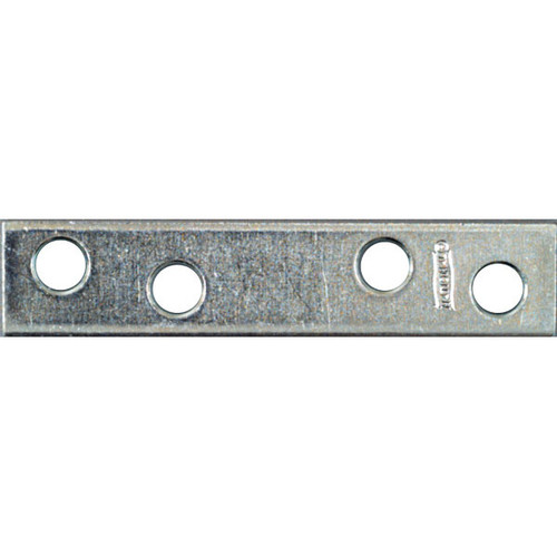 National N272-724  3" x 5/8" Mending Plate - Zinc Plated Image 0