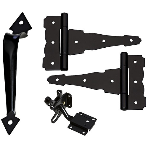 National N343-467  8" Decorative Gate Kit - Black (DPV878) Image 0