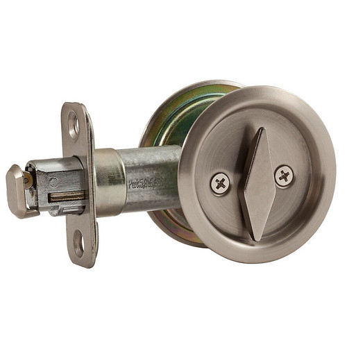 National N350-363  Pocket Door Latch - Satin Nickel (V1954) Image 0