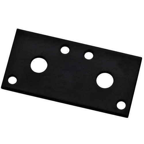 National N351-454   3" x 1.3" x 1/8" Mending Plate - Black (1182BC) Image 0