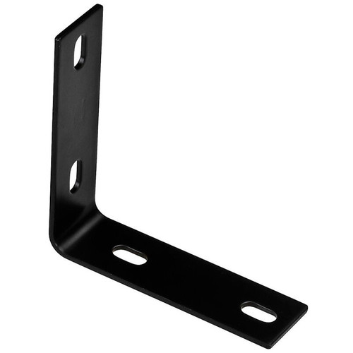 National N351-464   5.1" x 1.5" x 1/8" Corner Brace - Black Image 0