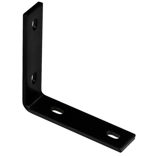 National  N351-466  6.25" x 1.5" x 1/4" Corner Brace - Black Image 0