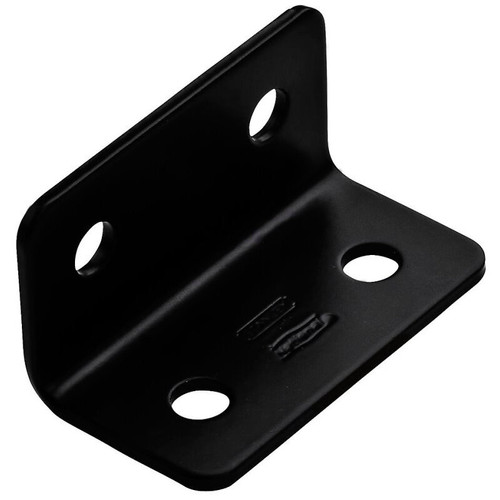 National  N351-483  1.6" x 3"X 1/8" Wide Corner Brace - Black Image 0