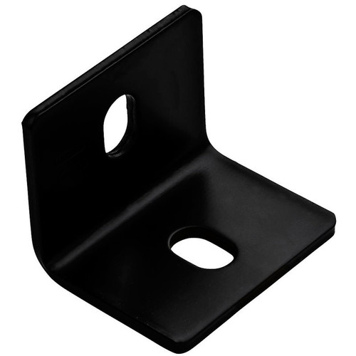National N351-497  2.5" x 3" x 3/16" Square Corner Brace - Black  Image 0