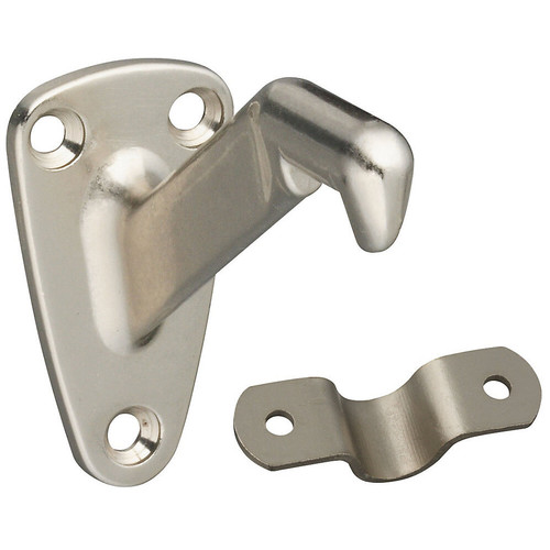 National N830-117  Heavy Duty Handrail Bracket - Satin Nickel (SPB112) Image 0