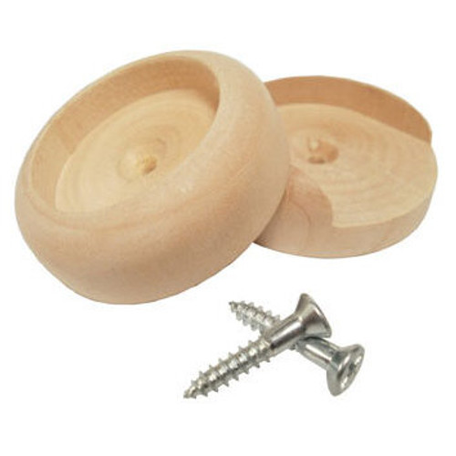 Cindoco XF40  1-3/8" Wood Closet Hanger Pole Sockets 1 Pair Image 0 Cindoco XF40  1-3/8" Wood Closet Hanger Pole Sockets 1 Pair Image 0