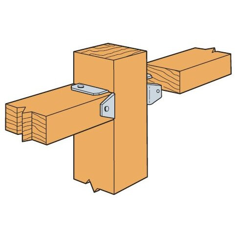 Simpson Strong Tie FB24Z  2x4 Fence Bracket 20 gauge Z-Max Finish Image 2