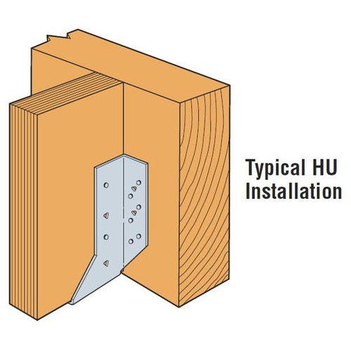 Simpson Strong Tie HU412Z  4x12 Heavy Duty Joist Hanger Z-Max Finish Image 2
