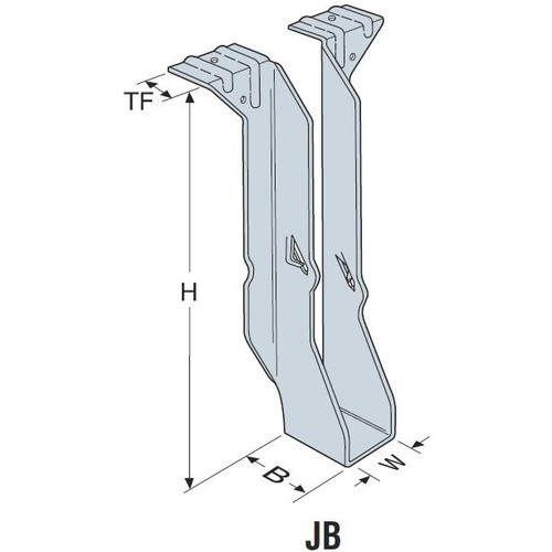 Simpson Strong Tie JB26  2 x 6 Top Flange Joist Hanger Image 1