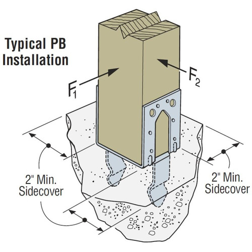 Simpson Strong Tie PB66  6 x 6 Post Base Image 2