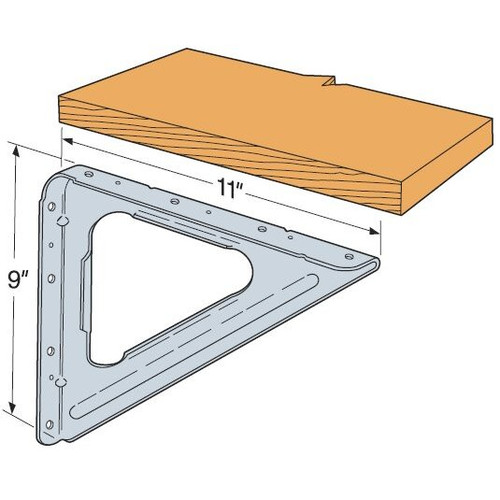 Simpson Strong Tie SBV  9" x 11" Shelf Bracket Image 2