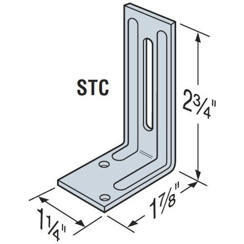 Simpson Strong Tie STC  2-3/4" Roof Truss Clip Image 1