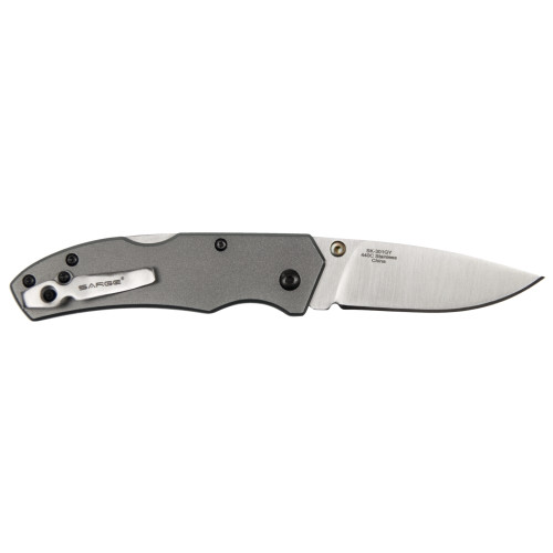Sarge SK-301G  Gray Electro Lock Back Folder Knife Image 1