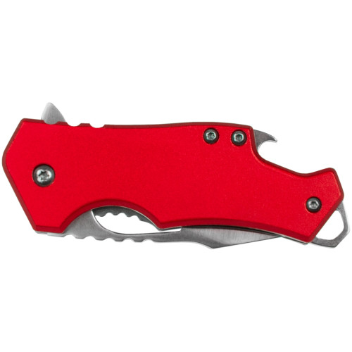 Sarge SK-502RD  Red Fuse Pocket Knife with Bottle Opener 2.375" Blade Image 2