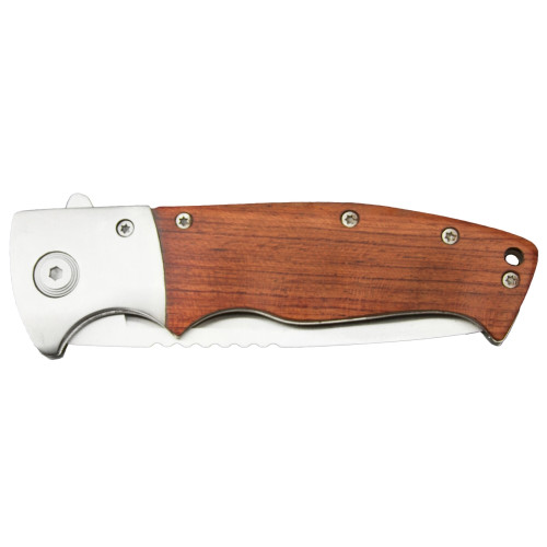 Sarge SK-65  Flash Wooden Swift Assist Folder 3.5" Blade Image 2