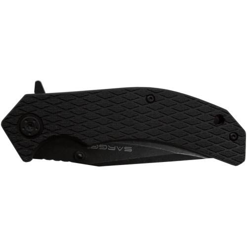 Sarge Knives SK-819  Stonewashed Swift Assist Folding Knife with 3-1/2" Blade - Shadow Image 1