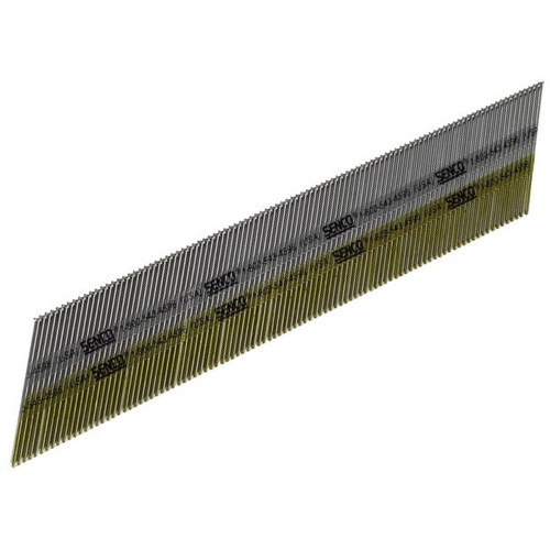 Senco DA25EAB  2-1/2" Galvanized 15-Gauge Angled Finish Nails - 3000 per Package Image 0