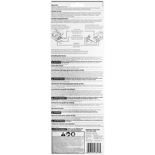 Skil 13896  Adjustable Rip Fence for Skil Worm Drive Saws (2610914629) Image 2