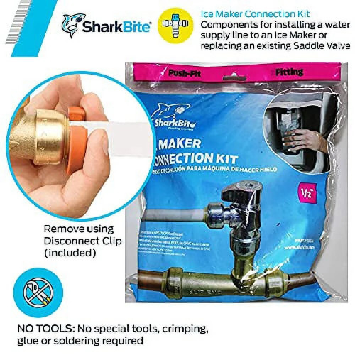 SharkBite 25024  Ice Maker Connection Kit with Angle Stops Image 2