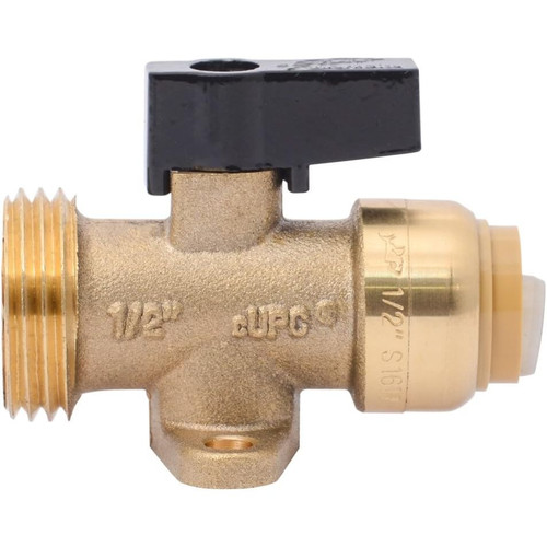 SharkBite 25559LF  1/2" Push-to-Connect x 3/4" MHT Washing Machine Straight Valve Image 2