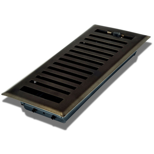 Sierra Grates FR03-412-0401  4" x 12" Metallic Bronze Contemporary Floor Register (CTP412-BRZ) Image 0