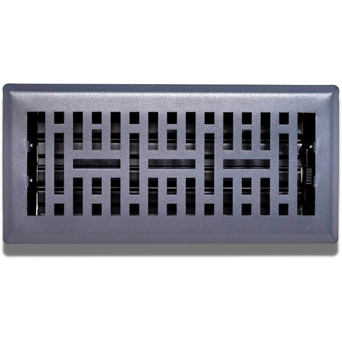Sierra Grates FR04-410-1001  4" x 10" Granite Grey Metro Floor Register Image 0