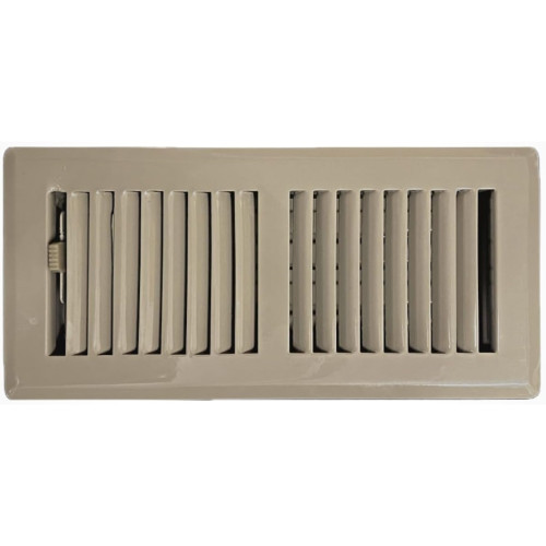 Sierra Grates TWF414-BRN 4" x 14" Steel 2 Way Louvered Design Floor Register Desert Brown Image 0