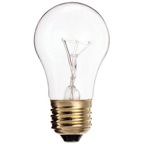 Satco S3948  130-Volt 15 Watt A15 Appliance Heavy Duty Clear Light Bulbs - 2 per Package Image 0