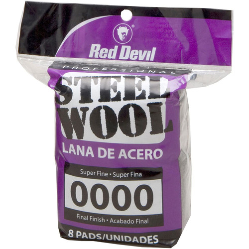 Red Devil 0320  #0000 Super Fine Steel Wool - 8 per Package Image 0
