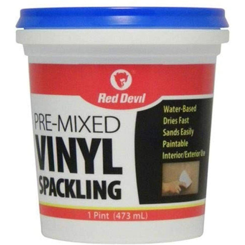 Red Devil 0538  Pre-Mixed Vinyl Spackling Compound 1 Pint Tub White Image 0