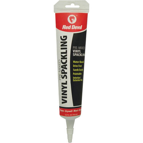 Red Devil 0615  Pre-Mixed Vinyl Spackling Compound 5.5 FL. OZ. Squeeze Tube Image 0